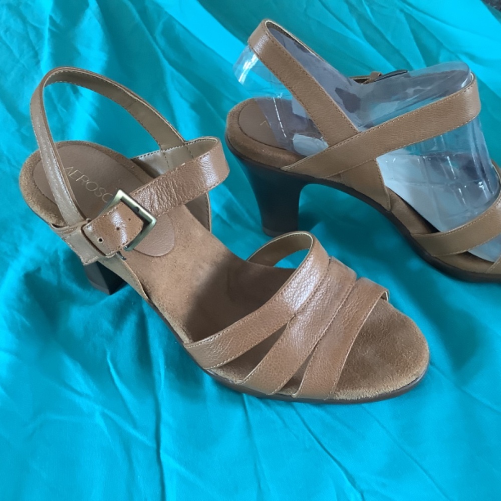 Aerosoles Leather Dress Sandals - Picture 2 of 6